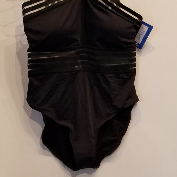 NEW Cross Front Black Swimsuit  Womens Sexy Bathing Suit Size 16 - Picture 6 of 12